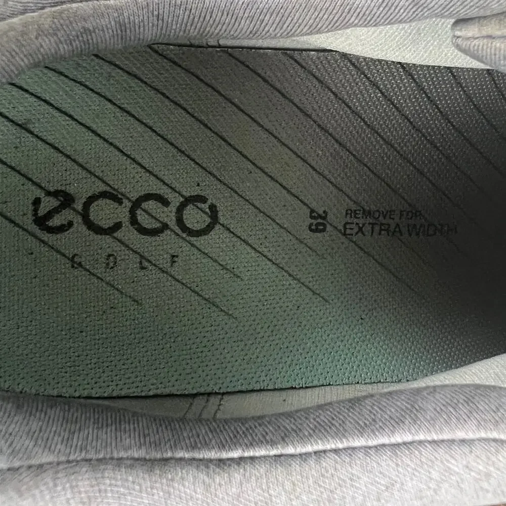 ECCO Womens 8.5 Preppy Athleisure Outdoors Leather S-Three GORE-TEX Golf Shoe